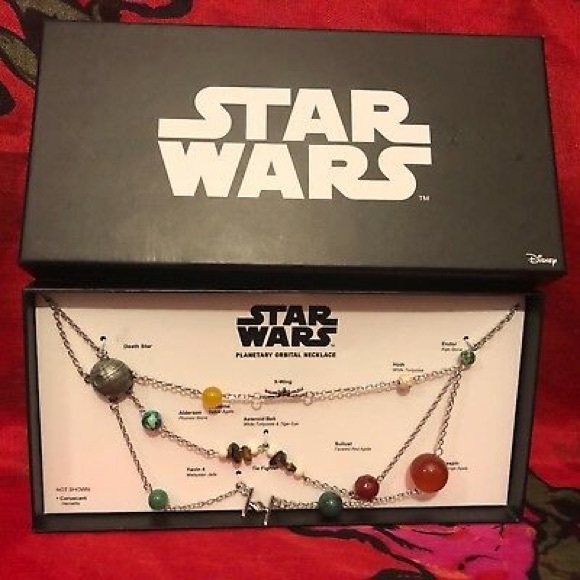 Disney Jewelry - Star Wars Solar Orbit Solar Necklace, Silver Plate